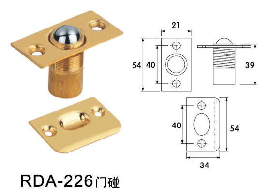 樂(lè)朗五金RDA-226 黃銅門(mén)碰珠