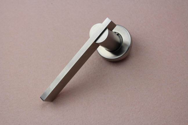 Palanca de Acero Inoxidable Stainless Steel Solid Casting Lever Handle with Rosset