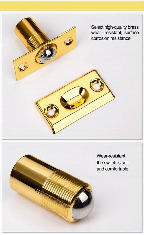 High quality matt black door Brass door ball catcher roller Made in China