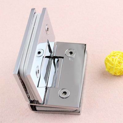 Chrome finish brass Glass Shower Door Hinge, Shower Hinge with high tightly connection