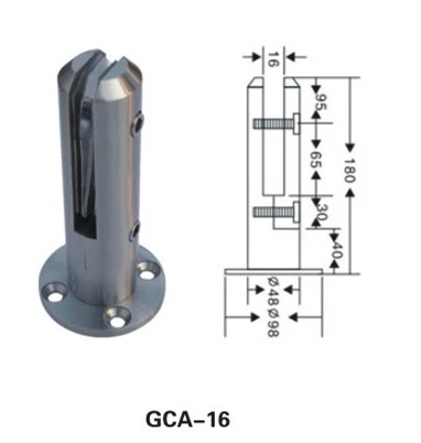 Stainless Steel Clamp,Glass Swimming Pool Spigot